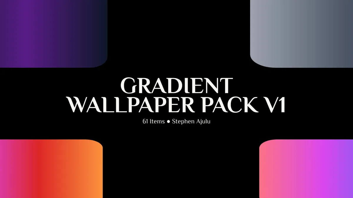 Gradient Wallpaper Pack Version 1 is Out